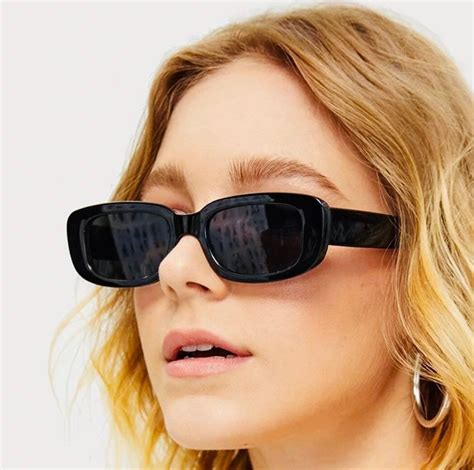 small rectangular sunglasses for women.